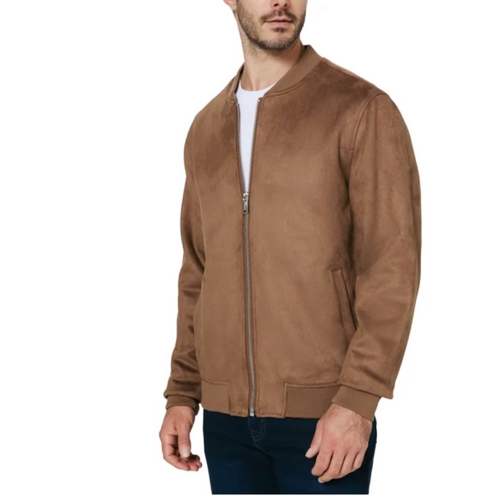 Infinity Raine Brown Bomber Jacket - Picture 2 of 5